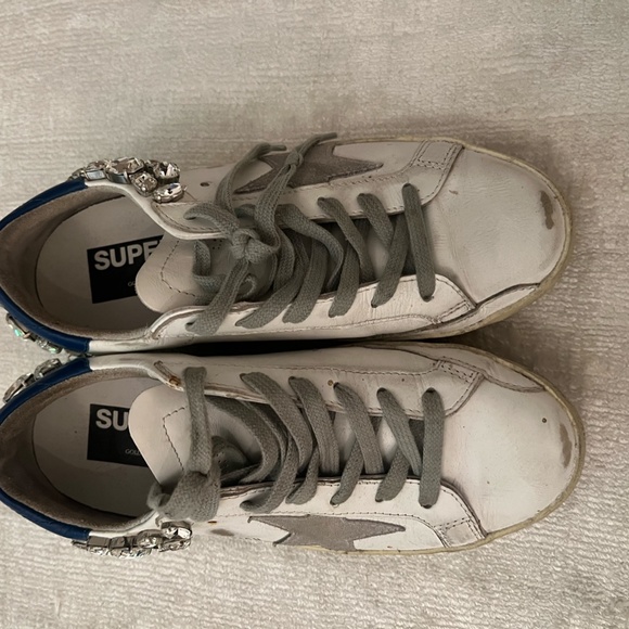 Golden Goose Crystal Embellished Superstar Sneakers - Picture 3 of 6